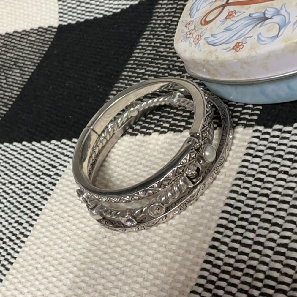 Brighton Euc Triple 3 Piece Stack Silver Matching… - image 3